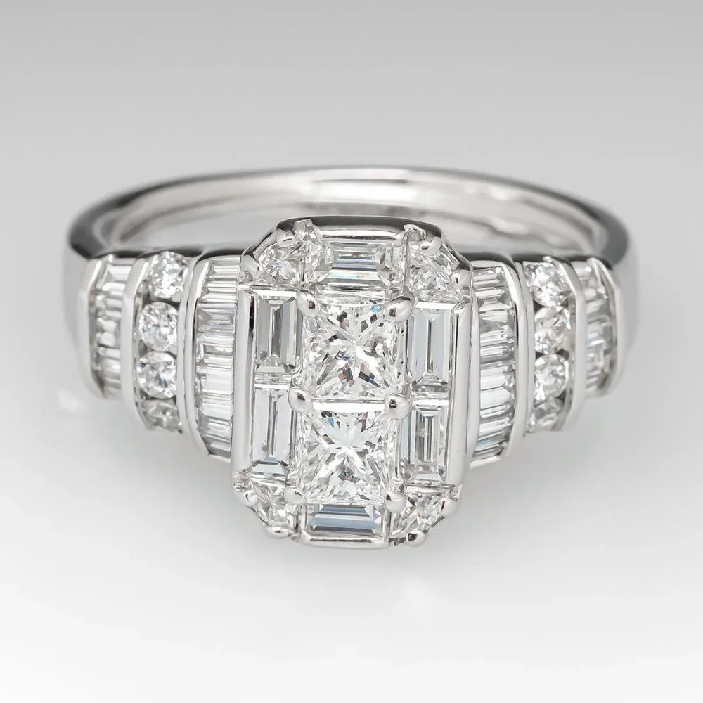 Beautiful Cz 925 Sterling Silver Plated WeddingEngagement Ring For Women K977 111$